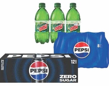 Any 4 Pepsi, Mountain Dew, Starry or Mug Branded Products
