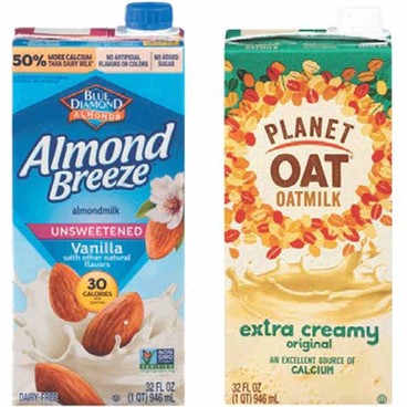 Almond Breeze or Planet Oat