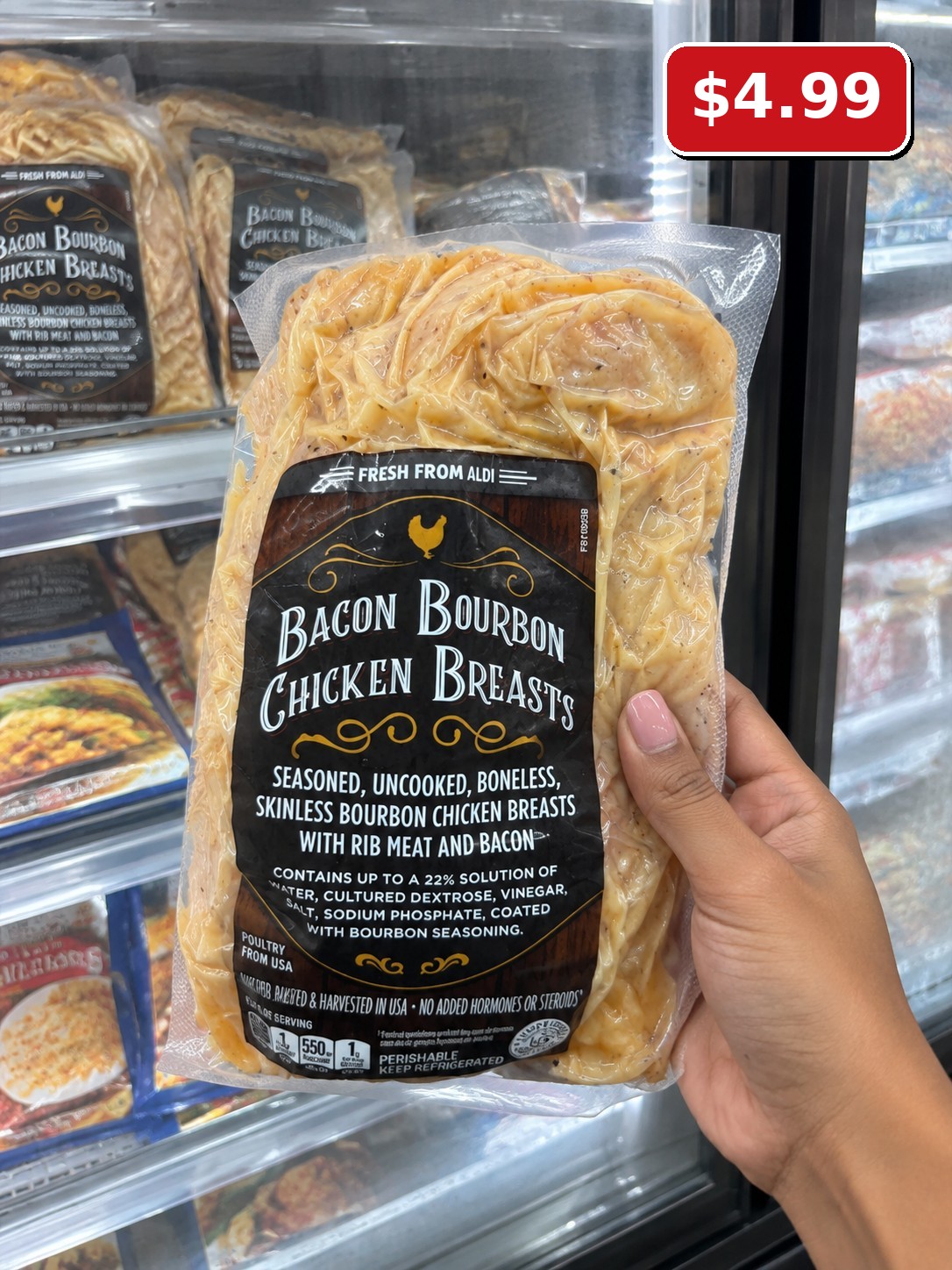 FRESH FROM ALDI Bacon Bourbon Chicken Breasts