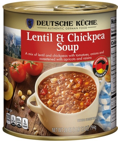 Deutsche Kuche Lentil Chickpea or Harvest Potato Soup - Lentil Chickpea