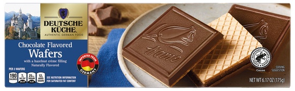 Deutsche Kuche Chocolate Flavored Wafers - Milk