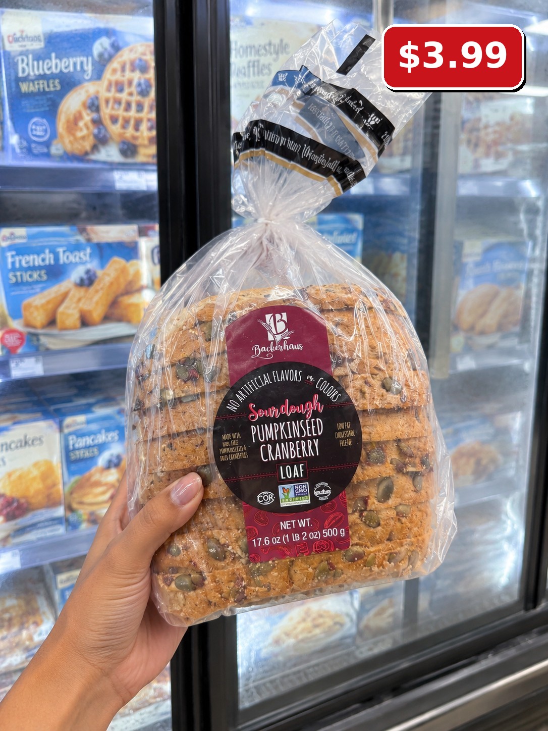 Backerhaus Sourdough Pumpkinseed Cranberry Loaf