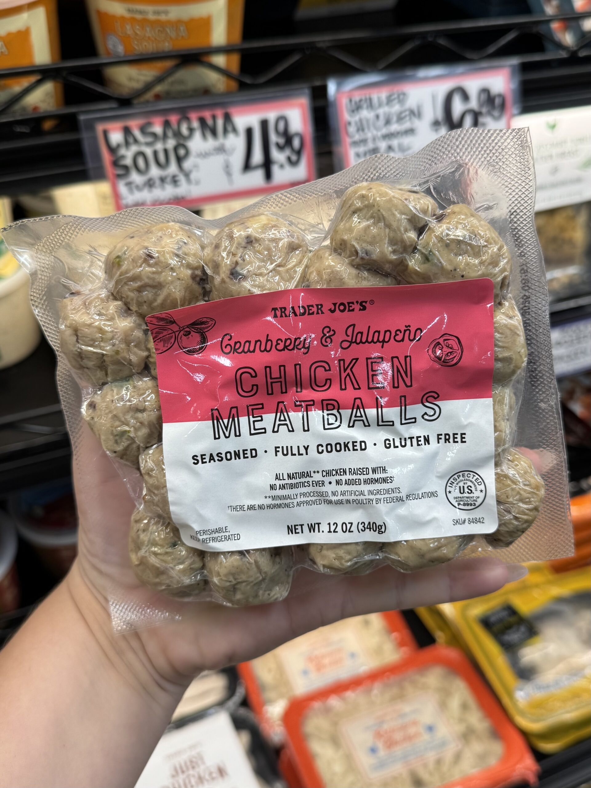Cranberry Jalapeño Chicken Meatballs - in store