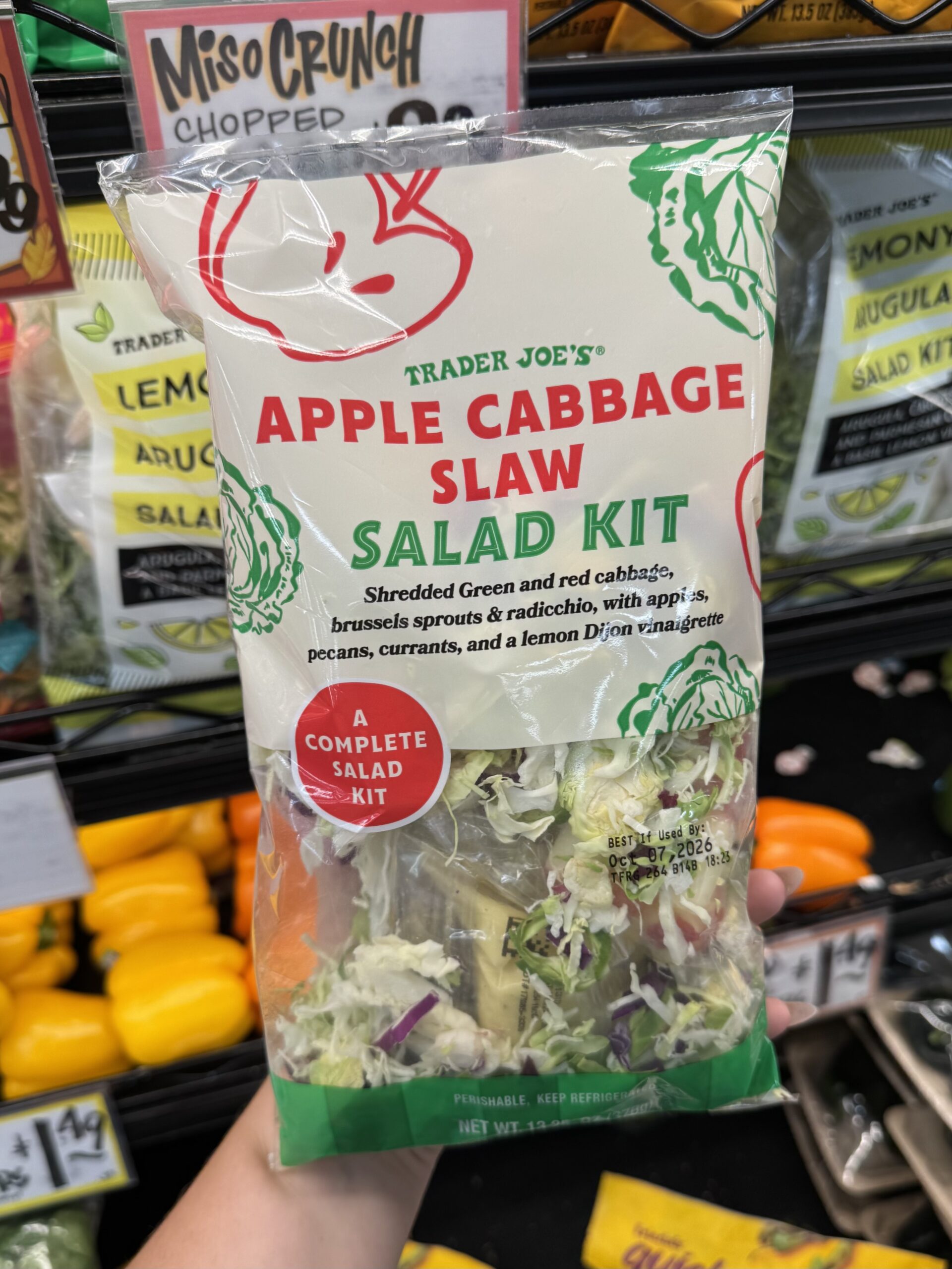 Trader Joe's Apple Cabbage Slaw Salad Kit - in store