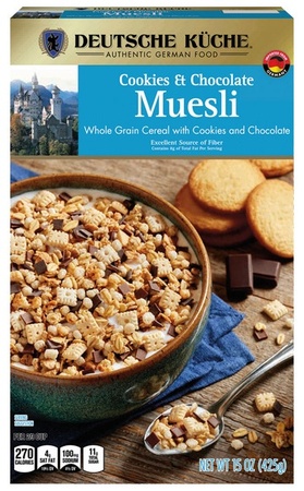 Deutsche Kuche Müesli Cereal - Cookies & Choc.