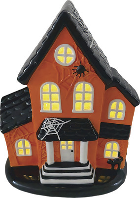 THE HALLOWEEN COLLECTION LED Ceramic Haunted House