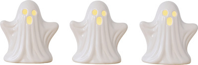 THE HALLOWEEN COLLECTION LED Ceramic Ghosts or Pumpkins