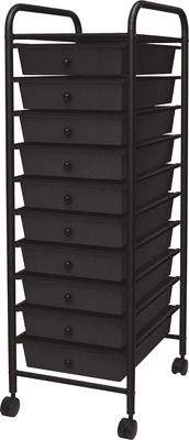 SOHL Furniture 10-Drawer Rolling Cart