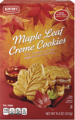 Benton's Maple Leaf Creme Cookies