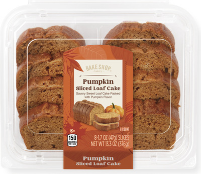Bake Shop Pumpkin Sliced Loaf Cake