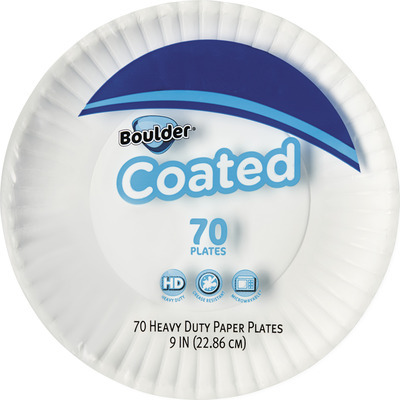 Boulder Heavy Duty Coated Paper Plates