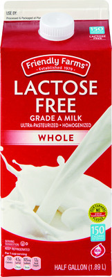 Friendly Farms Lactose Free Whole or 2% Milk