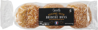 Specially Selected Seeded Brioche Burger Buns
