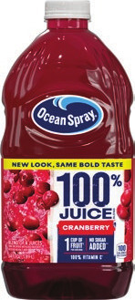 Cheez-It Crackers 7 oz, Planters Peanuts 16 oz or Ocean Spray 100% Juice 64 oz