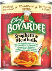 Chef Boyardee 14.5-15 oz or 7.5 oz, Hunt's Manwich Sloppy Joe 15 oz or Crystal Hot Sauce 6 oz