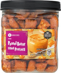 SE Grocers Peanut Butter Filled Pretzels 18 oz