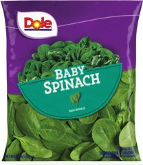 Dole Classic Spinach, Romaine, Shredded Lettuce, Garden Salad or Salad Blends 5-12 oz