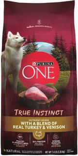Purina One Puppy or Smartblend Digestive Health Dog Food 8 lb or True Instinct 7.4 lb