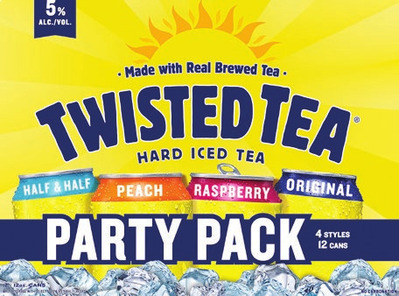 12 Pk Twisted Tea, Topo Chico, Simply Spiked or White Claw 12 oz