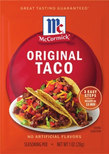 McCormick Simply Gravy 12 oz, mexican seasoning 0.8-1.5 oz or all purpose seasonings 1.3-7 oz