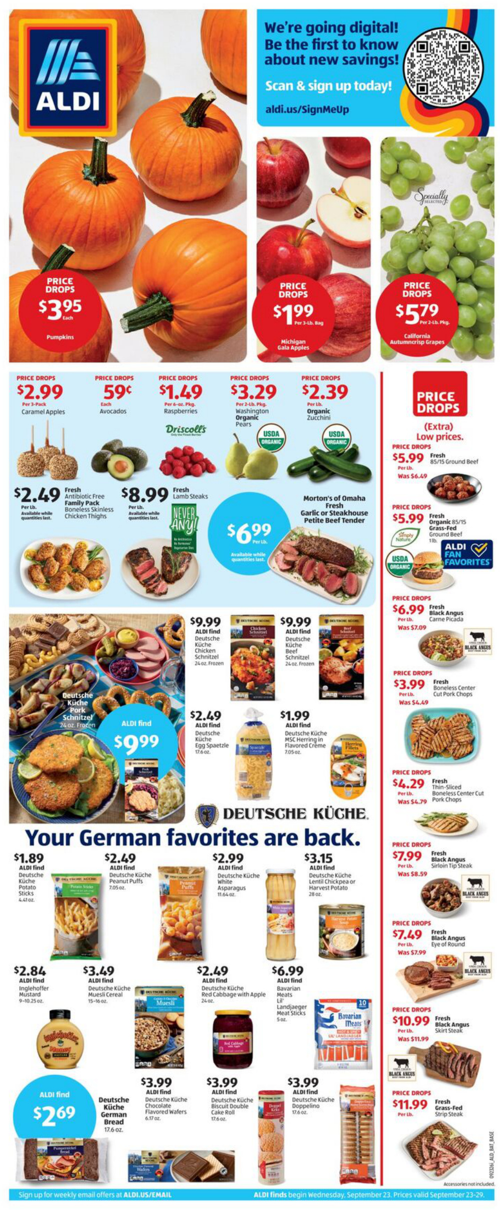 Weekly Ad Flyer (9/23 to 9/29) Page 1