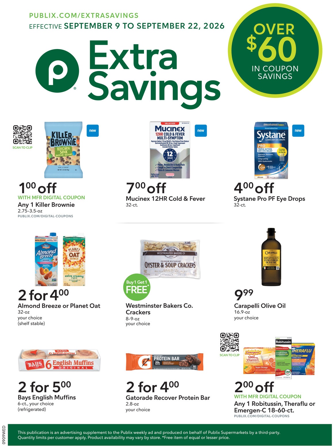 Publix Extra Savings Flyer Page 1