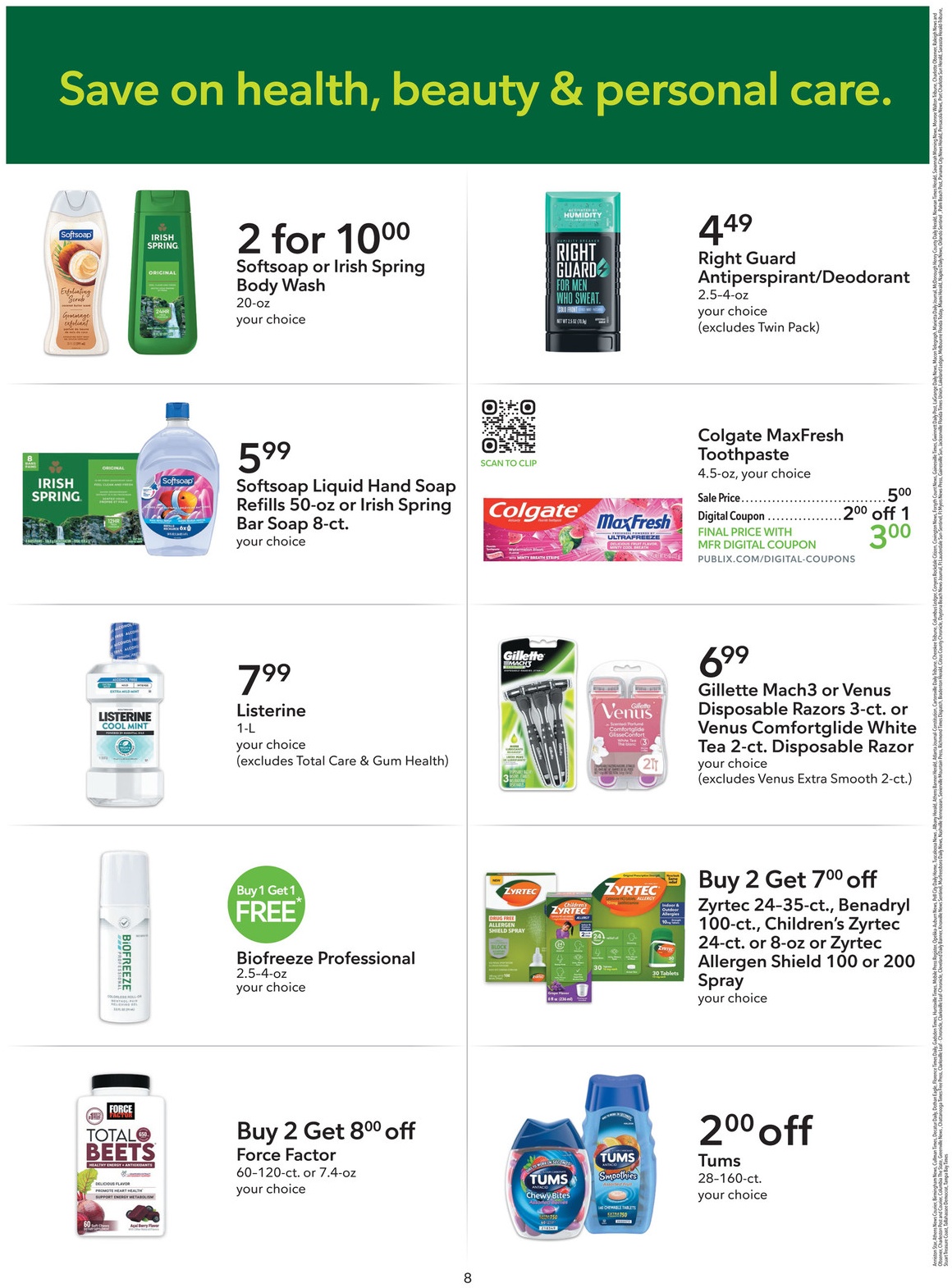 Publix Extra Savings Flyer Page 8