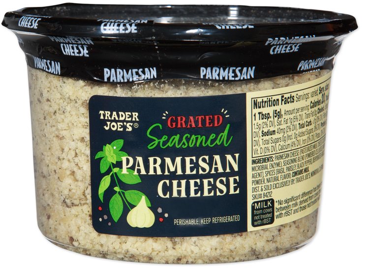 Trader Joe's Grated Seasoned Parmesan Cheese
