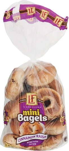 L'oven Fresh Cinnamon Raisin Mini Bagels