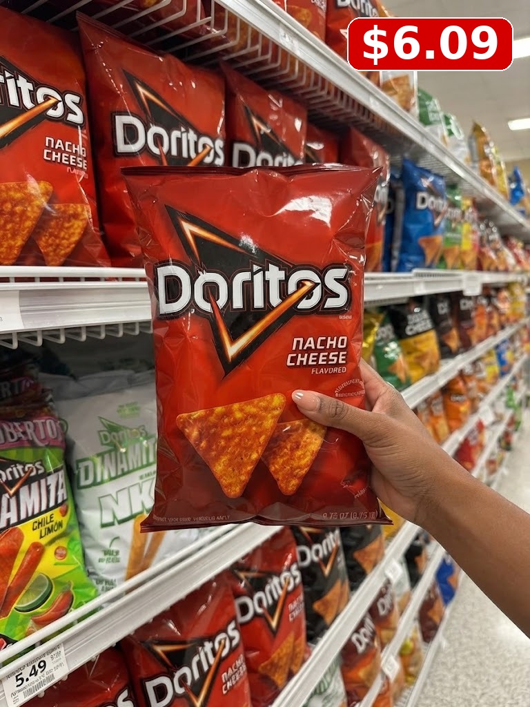 Doritos Tortilla Chips, Nacho Cheese Flavored