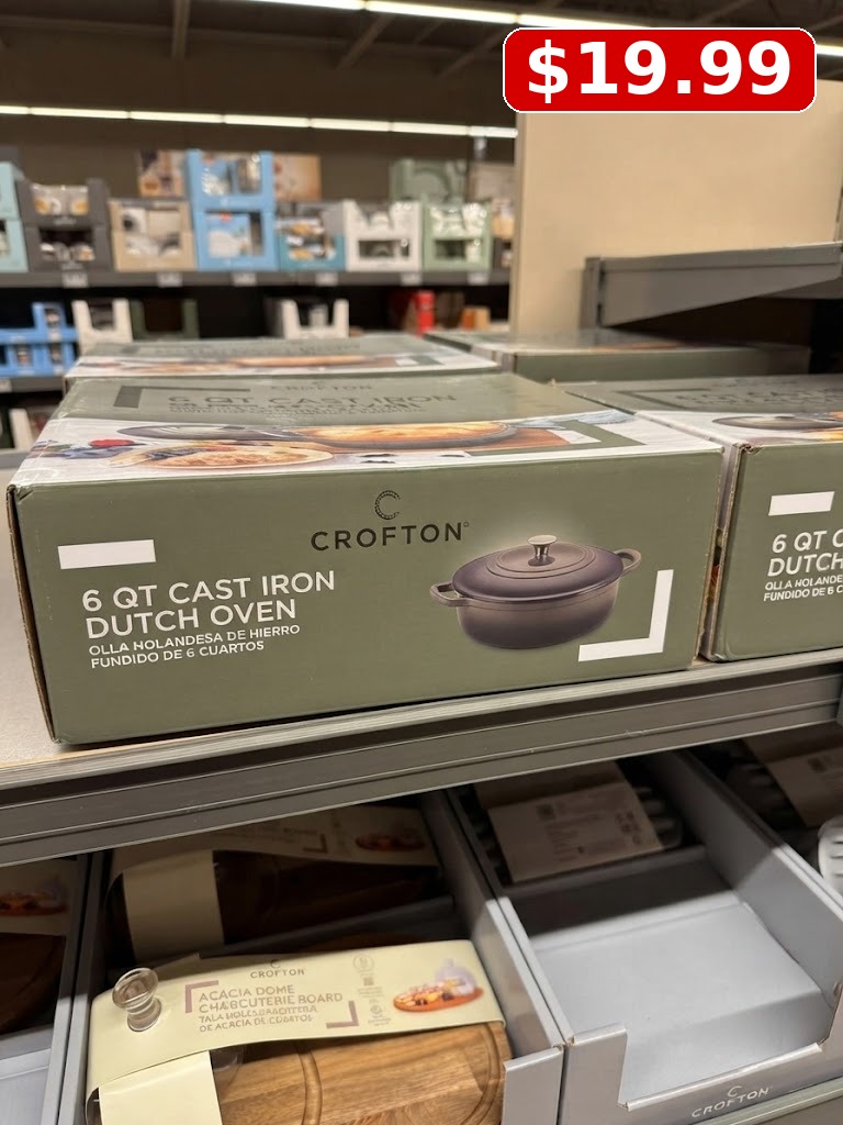 Crofton Cast Iron Dutch Oven 18cm, Cream