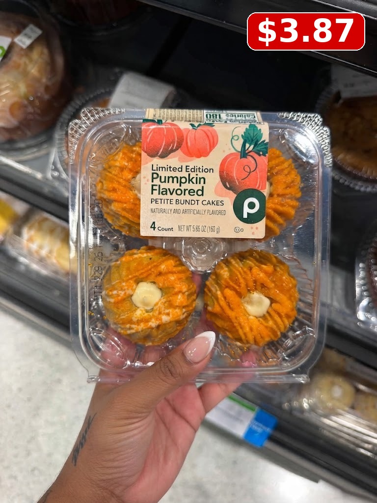 Publix Pumpkin Flavored Petite Bundt Cakes