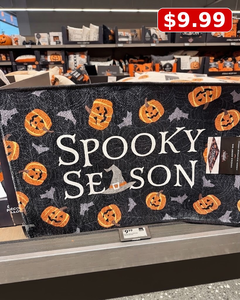 The Halloween Collection 20x30 Chenille Mat Hlween, Spooky Season