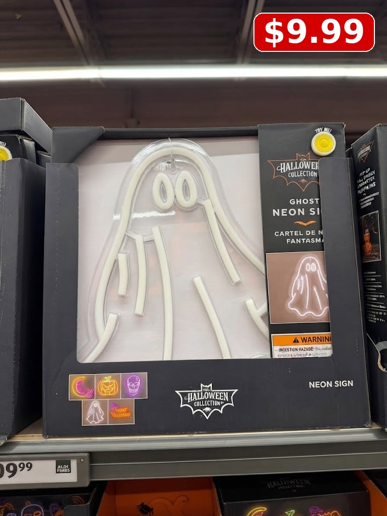 The Halloween Collection Halloween Neon Sign, Ghost