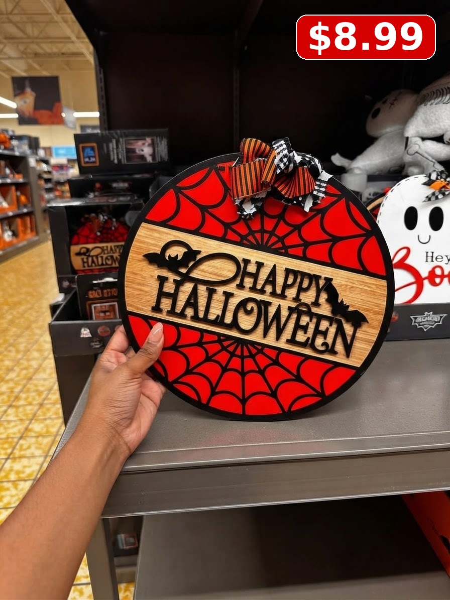 The Halloween Collection Halloween Circle Sign, HH Pumpkin