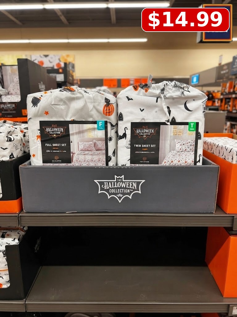 The Halloween Collection Queen or King Halloween Sheet, King Bats