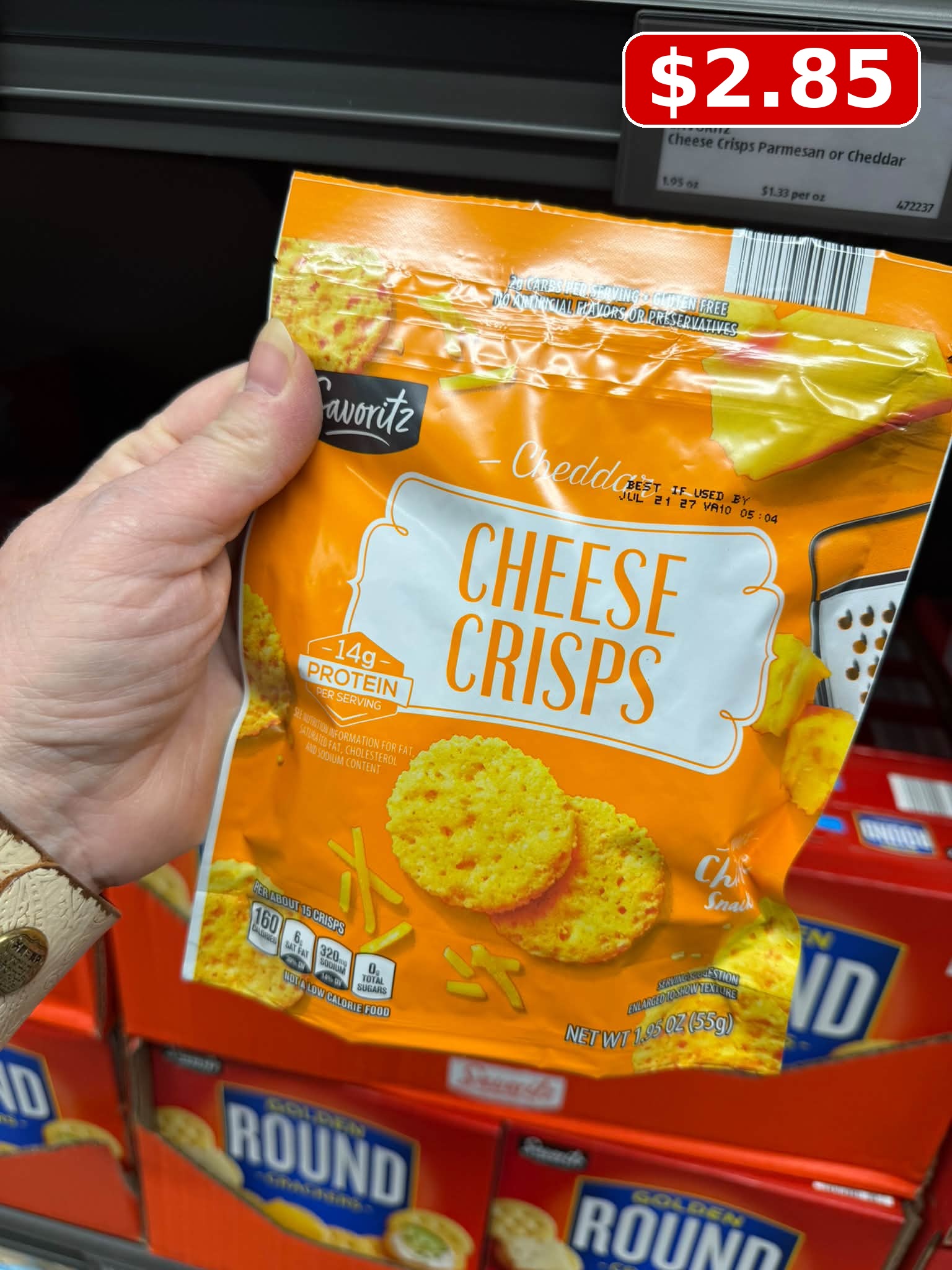 Savoritz Cheddar Cheese Crisps