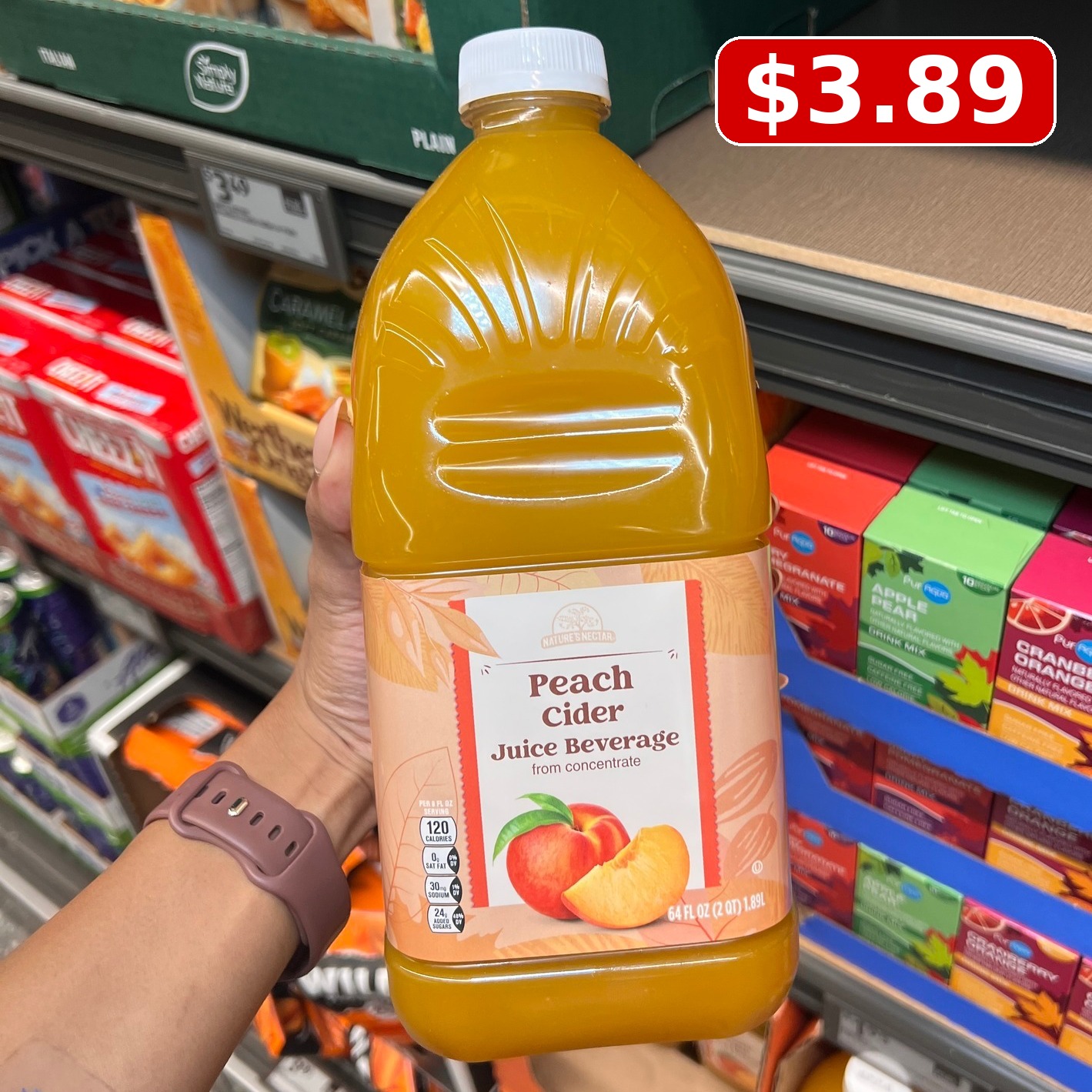 Nature's Nectar Peach Cider, Regular