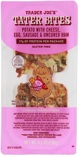 Trader Joe's Tater Bites with Sausage and Uncured Ham