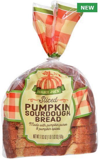 Trader Joe's Sliced Pumpkin Sourdough Bread