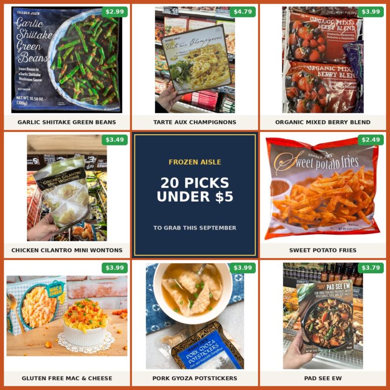 Trader Joe’s Best Frozen Foods Under $5 to Grab This September