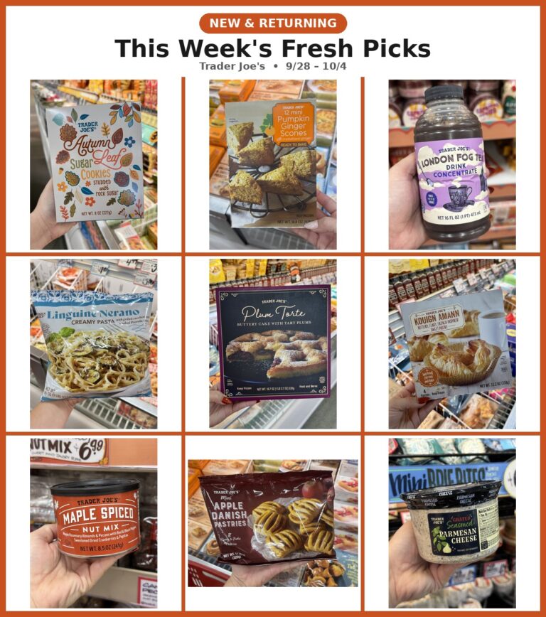 New and Returning Items Of The Week At Trader Joe’s (9/28 – 10/4)