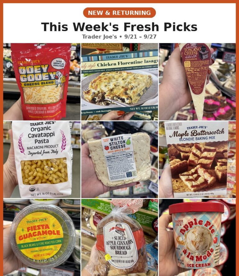 New and Returning Items Of The Week At Trader Joe’s (9/21 – 9/27)