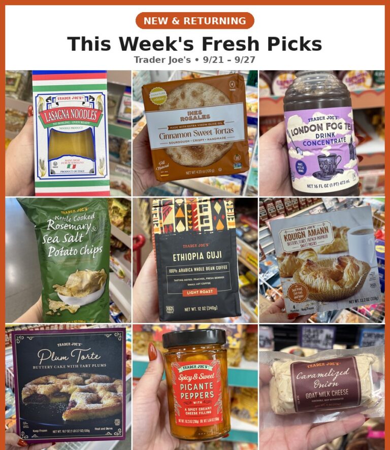 New and Returning Items Of The Week At Trader Joe’s (9/21 – 9/27)