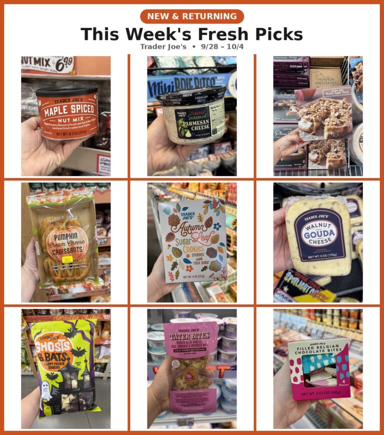 New and Returning Items Of The Week At Trader Joe’s (9/28 – 10/4)