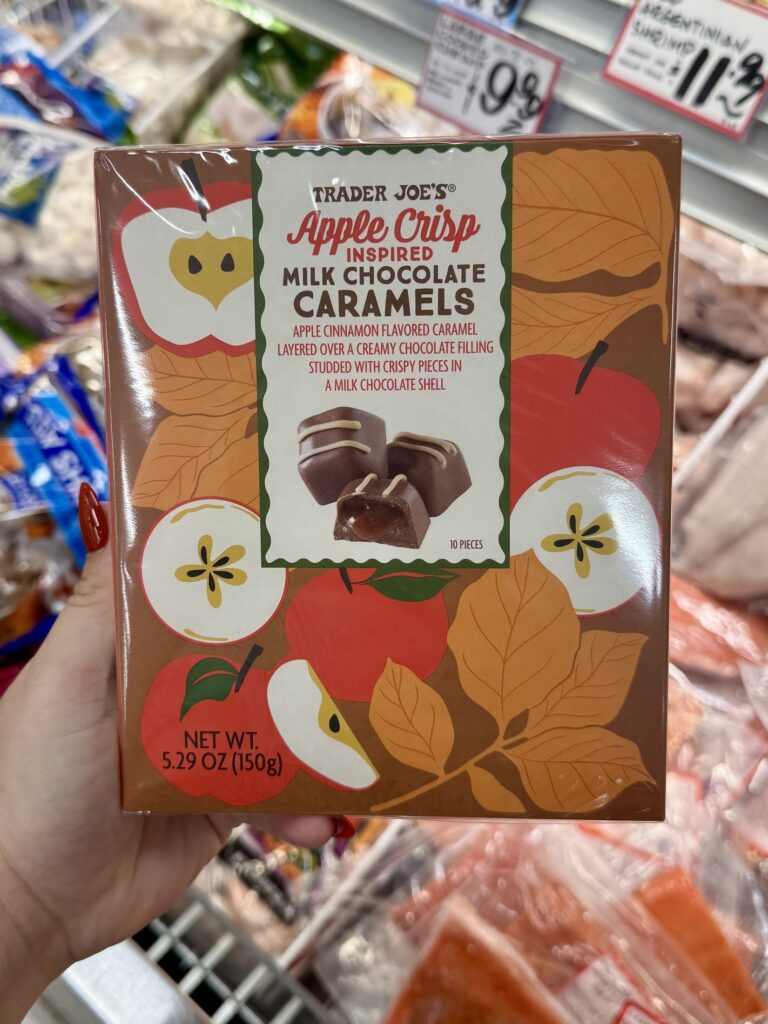 Trader Joe’s Apple Crisp Milk Chocolate Caramels for fall 2026