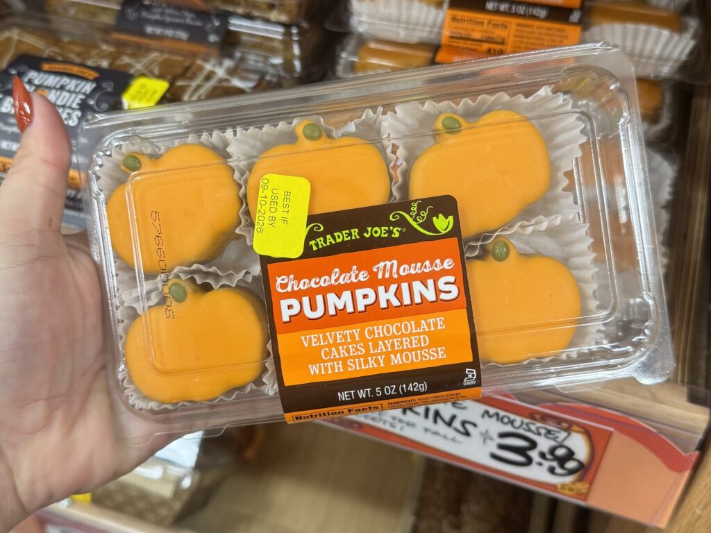 Trader Joe’s Chocolate Mousse Pumpkins for fall 2026