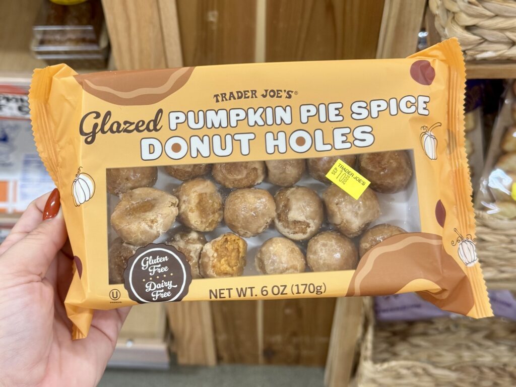 Trader Joe’s Glazed Pumpkin Pie Spice Donut Holes for fall 2026