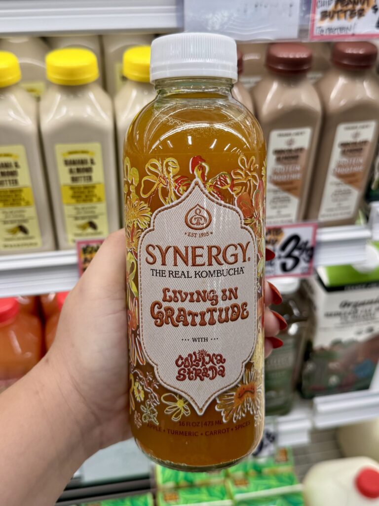 Trader Joe’s GT's Synergy Giving Gratitude Kombucha for fall 2026