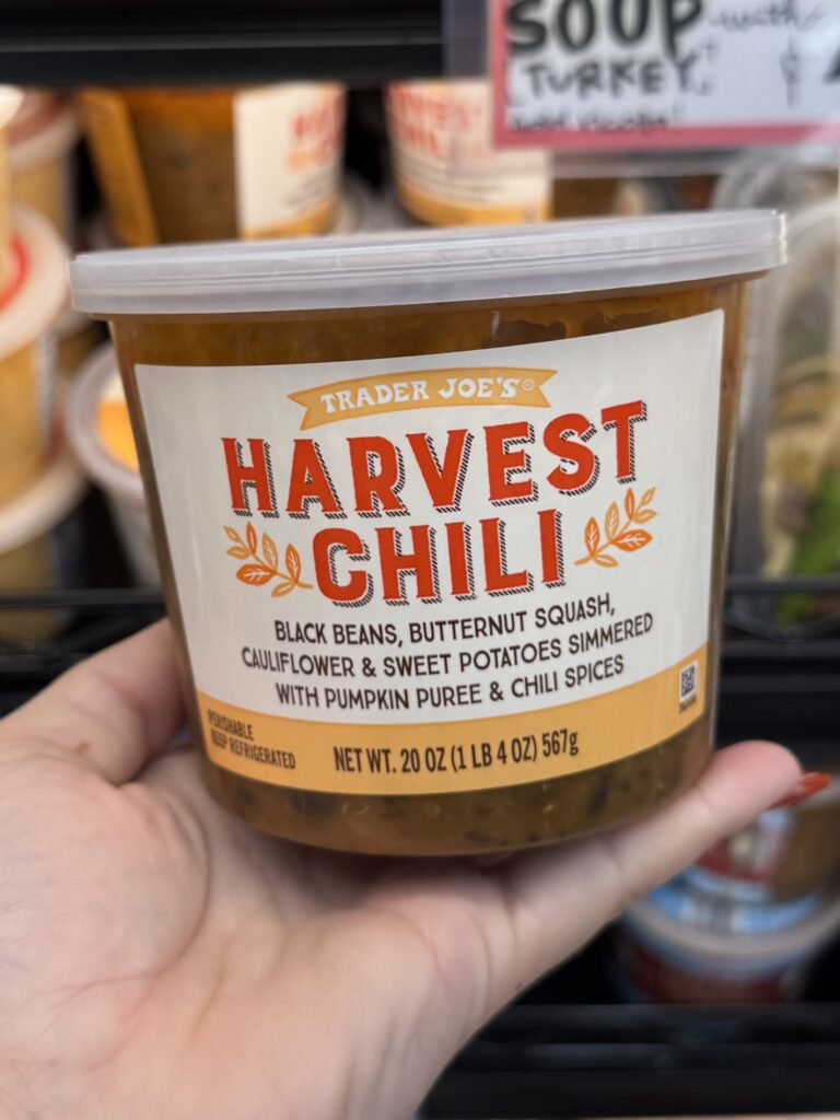 Trader Joe’s Harvest Chili for fall 2026